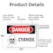 Signmission Cyanide Danger Sign, Plastic, 24in W x 18in L, 2PK OS-2PACK-DS-P-1824-L-2004 - alternate 7